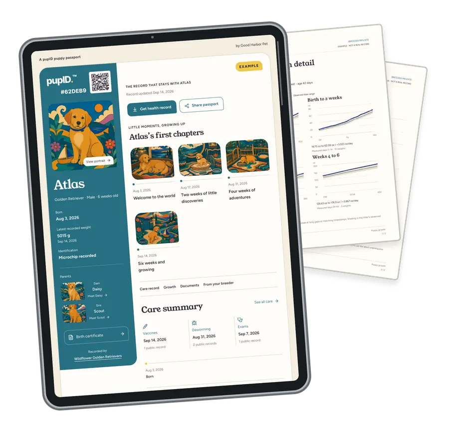 Atlas’s example public passport with actual growth report pages